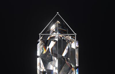 锥形水晶C4D模型