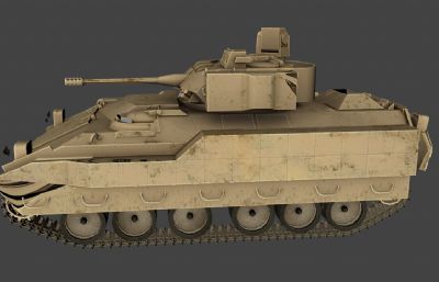 步兵战车FBX模型,带贴图