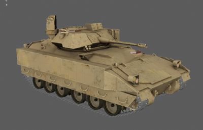 步兵战车FBX模型,带贴图