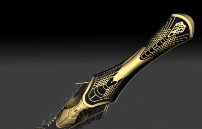 古代兵器,神剑zbrush模型