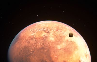 火星真实建模C4D模型