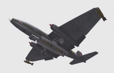 英国电动堪培拉轰炸机3dmax模型