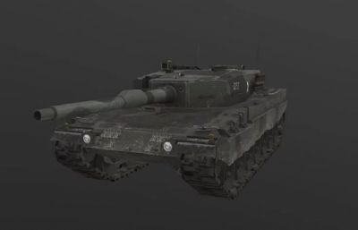 豹坦克,豹式坦克3dmax模型