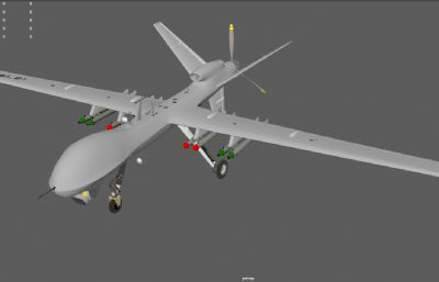 军用无人机 MQ9无人机 掠食者飞行器