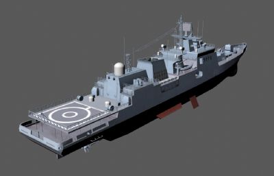 印度海军11356型驱逐舰,塔尔瓦级护卫舰ma,fbx,obj模型