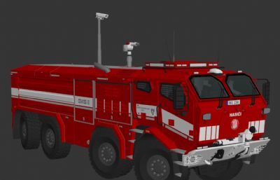 全自动消防车3ds模型