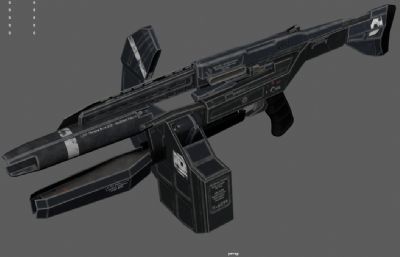 AR2科幻枪械 未来突击步枪 脉冲步枪