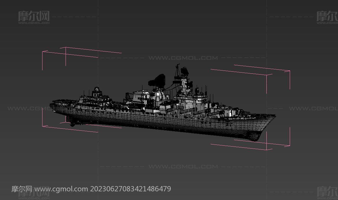 俄罗斯光荣级巡洋舰max,stl模型