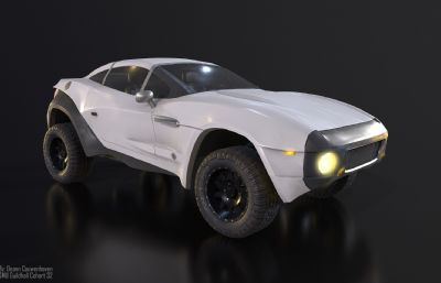 科幻汽车,概念汽车外壳3dmax模型