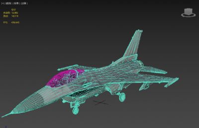F-16战隼3dmax模型