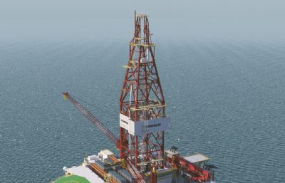 海洋石油平台,钻井平台
