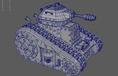 卡通游戏坦克 火炮 装甲车