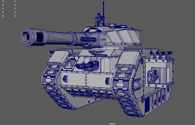 科幻重型火炮 履带坦克 装甲车