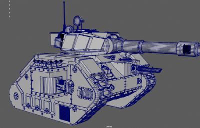 科幻重型火炮 履带坦克 装甲车