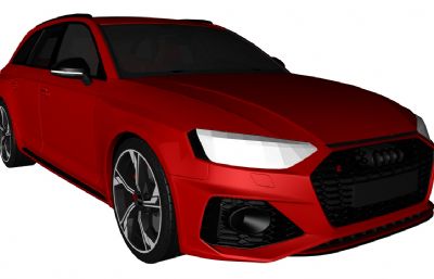 Audi RS4 Avant 2020汽车3dmax模型,多种格式