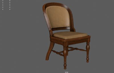木椅子 靠背椅 办公椅