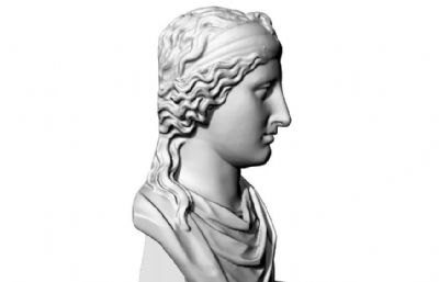 维纳斯头雕雕像stl模型,可打印