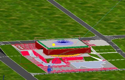湖北省科技馆建筑外观3dmax模型