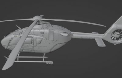 空客H135直升机blender模型