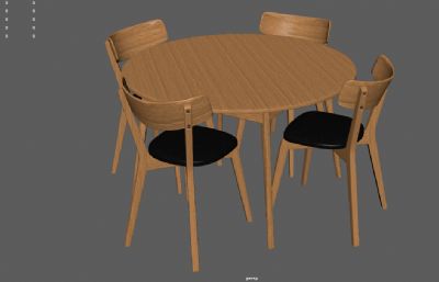 实木餐桌椅组合,休闲桌椅,餐厅桌椅