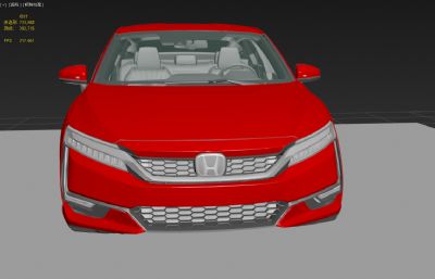 2022本田Honda Clarity汽车3dmax模型