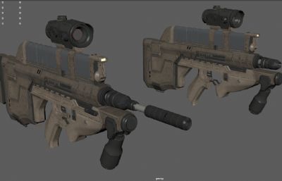 阿尔法科幻枪,突击步枪,AUGA3自动步枪