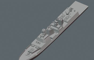 印度海军维沙卡帕特南级驱逐舰OBJ素模