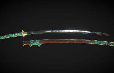 龙纹武士刀,太刀,日本忍者刀