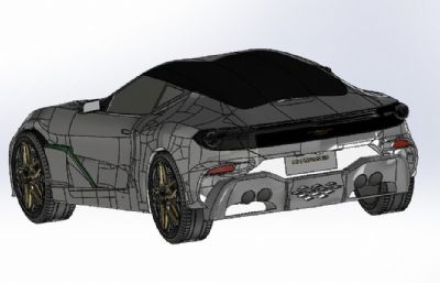 阿斯顿·马丁 DBS GT Zagato超跑step模型