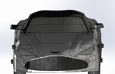阿斯顿·马丁 DBS GT Zagato超跑step模型