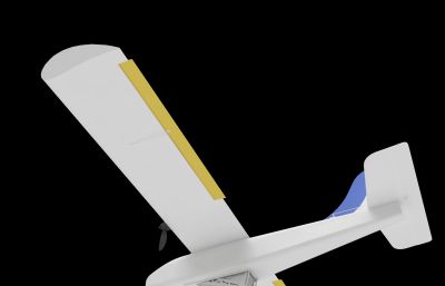 固定翼无人机3dmax模型