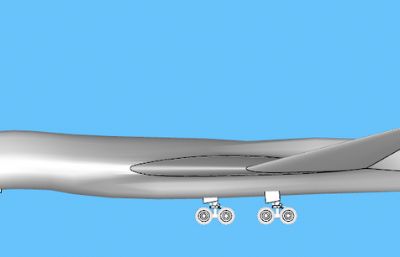俄罗斯PAK-DA战略轰炸机OBJ模型