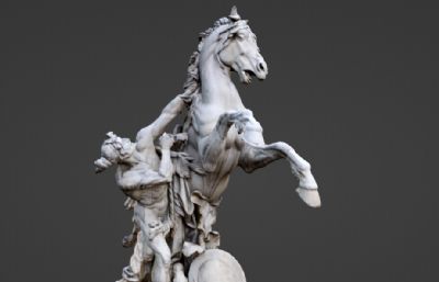 罗斯班迪格雕像blender模型,两个格式