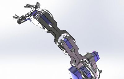 工业机械臂,机械夹具solidworks模型