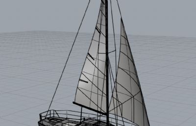大型帆船rhino模型