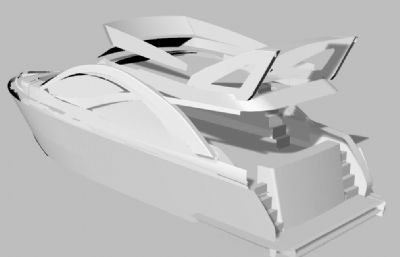 游艇外壳rhino模型
