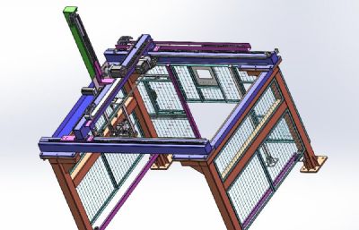 桁架三轴机械手solidworks模型