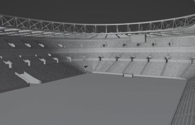 世界杯足球场建筑blender模型