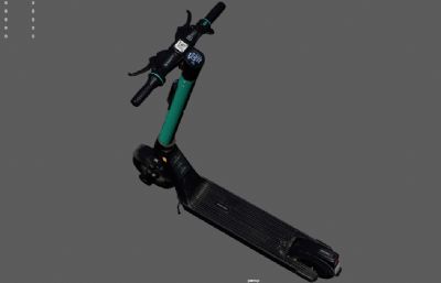 电动滑板车,踏板车,代步车交通工具3dmaya模型