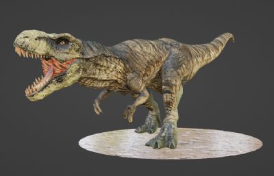 写实暴龙恐龙blender模型