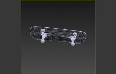 滑板车,练习滑板3dmax模型