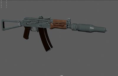 AK-74u短型突击步枪游戏道具