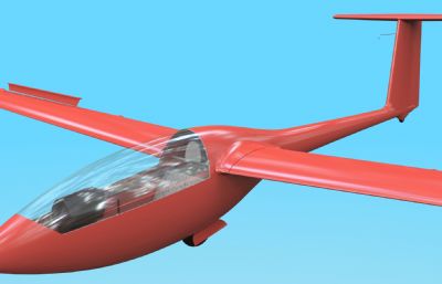 两架小型单座私人飞机rhino模型