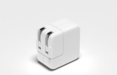 苹果12w原装充电头,适配器rhino模型,多种格式