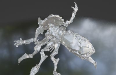 骷髅蚂蚁怪blender模型