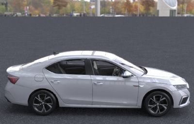 2015款斯柯达明锐汽车3dmax模型