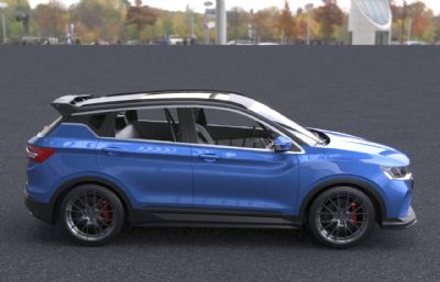 2020款吉利缤越汽车3dmax模型