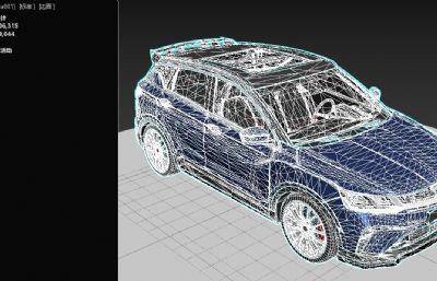 2020款吉利缤越汽车3dmax模型