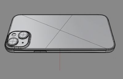 iPhone 15Plus手机3D模型