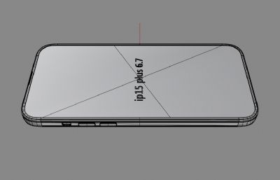 iPhone 15Plus手机3D模型